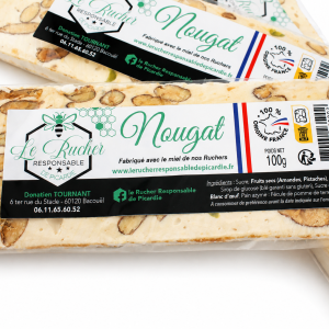 nougat artisanal au miel