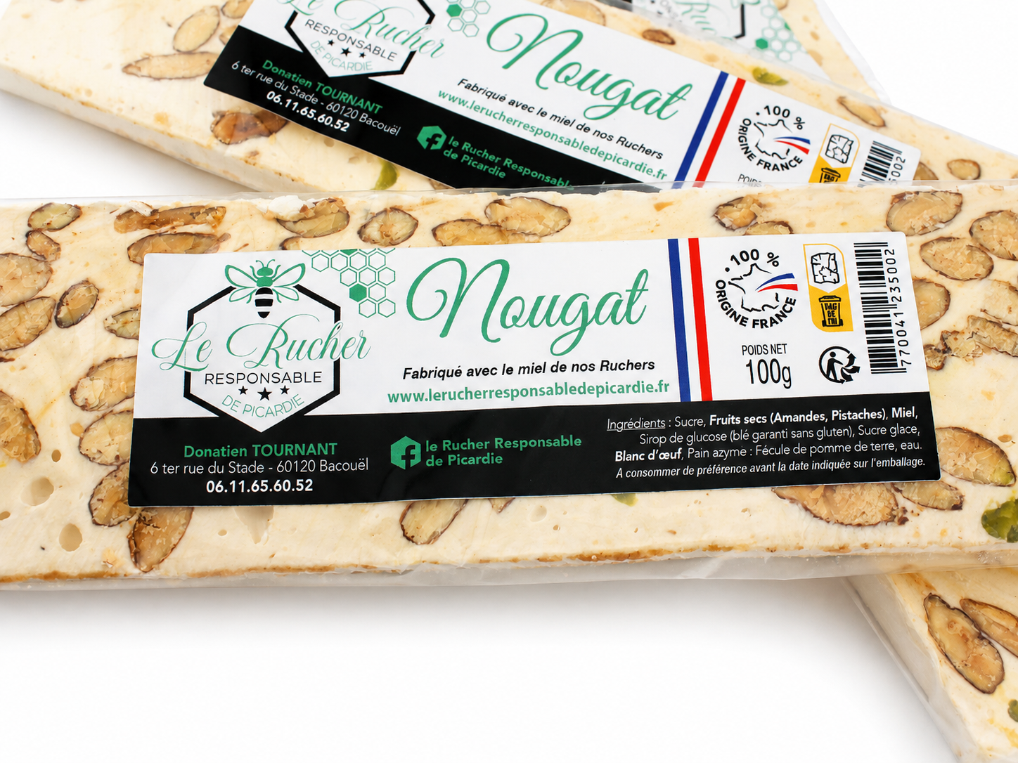 nougat artisanal au miel