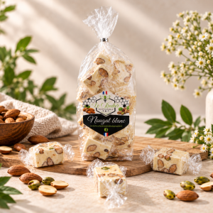 Nougat blanc artisanal en papillote